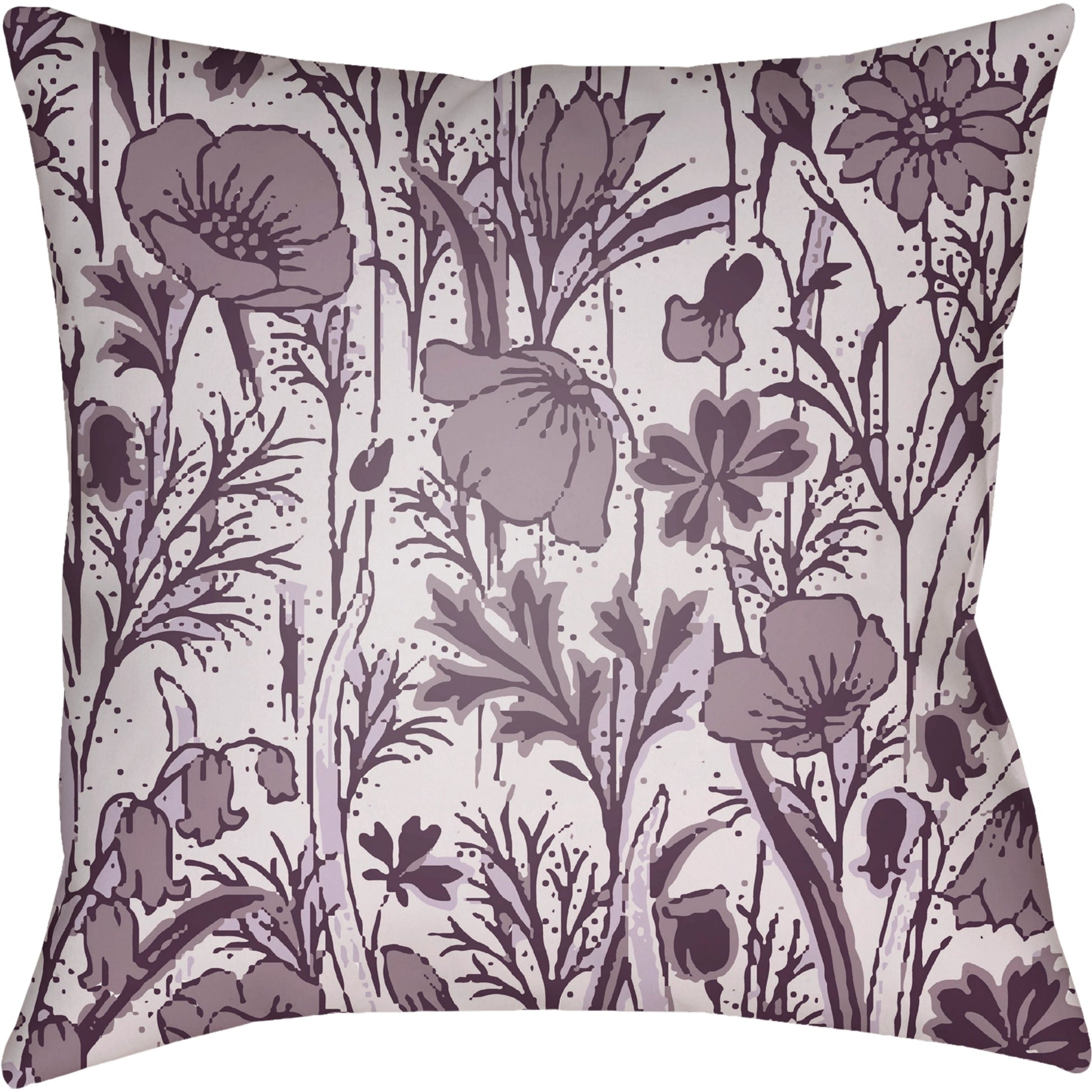 Chinoiserie Floral Pillow - 28149 by Livabliss. Made from unique in a traditional style.