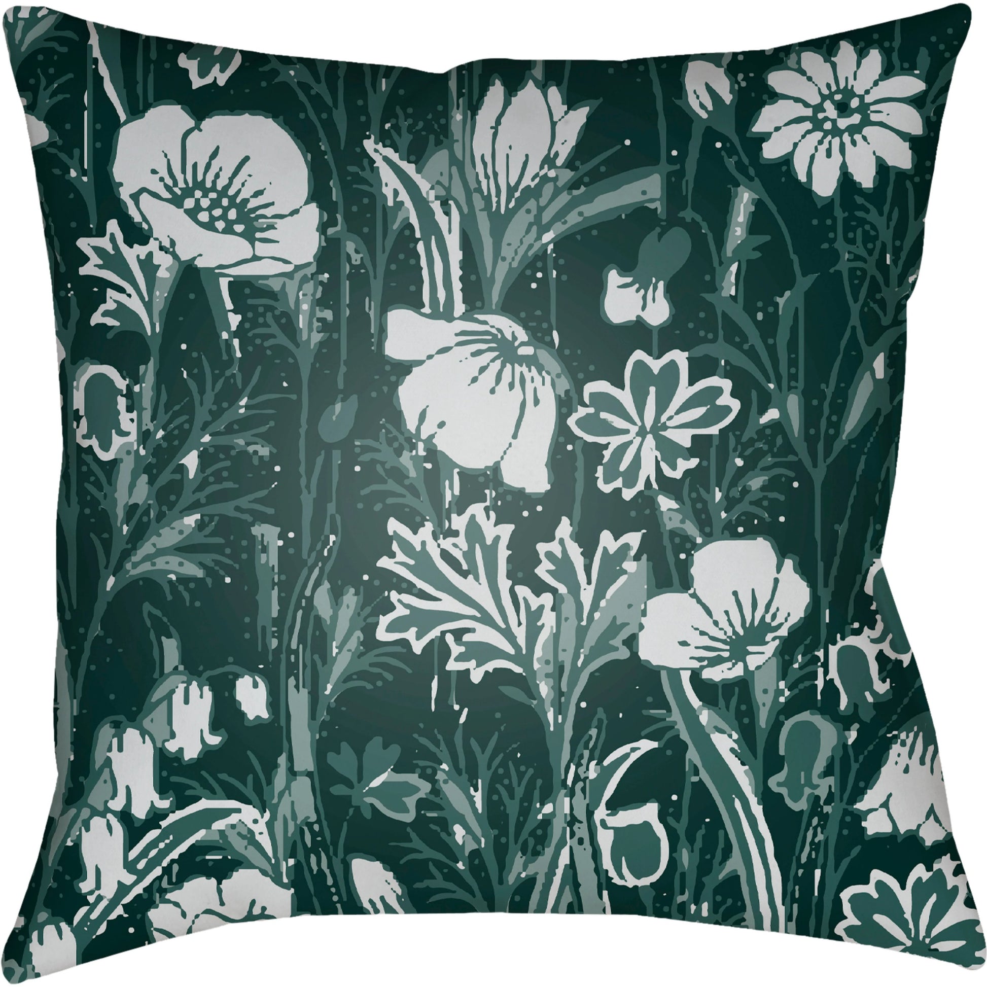 Chinoiserie Floral Pillow - 28149 by Livabliss. Made from unique in a traditional style.