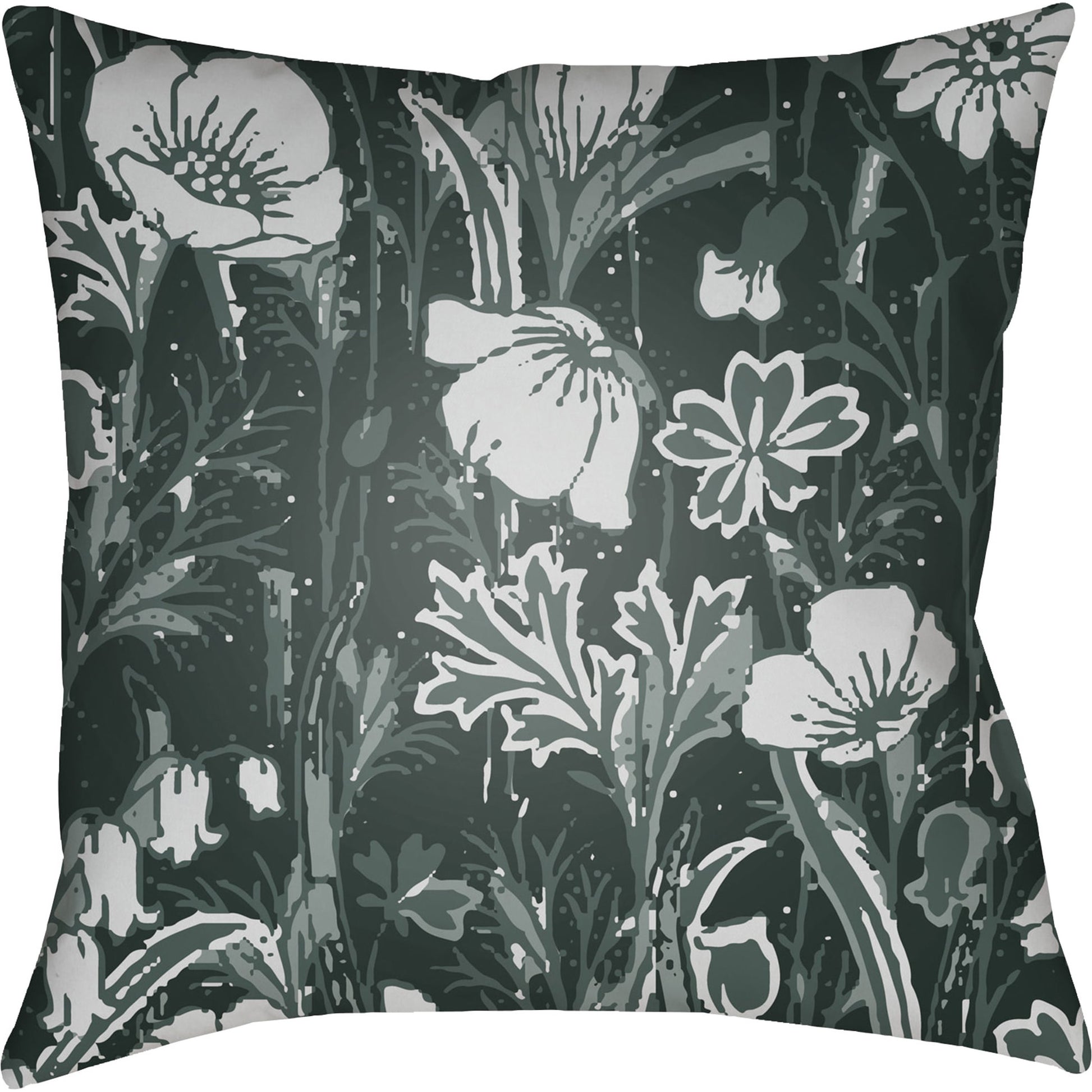 Chinoiserie Floral Pillow - 28149 by Livabliss. Made from unique in a traditional style.