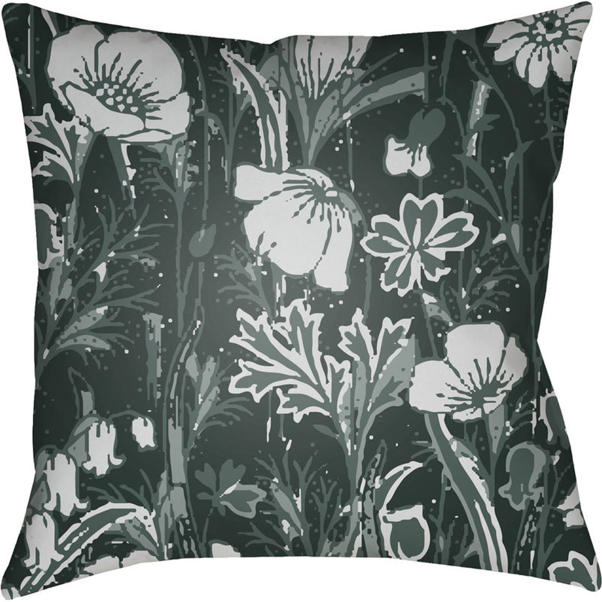 Chinoiserie Floral Pillow - 28149 by Livabliss. Made from unique in a traditional style.
