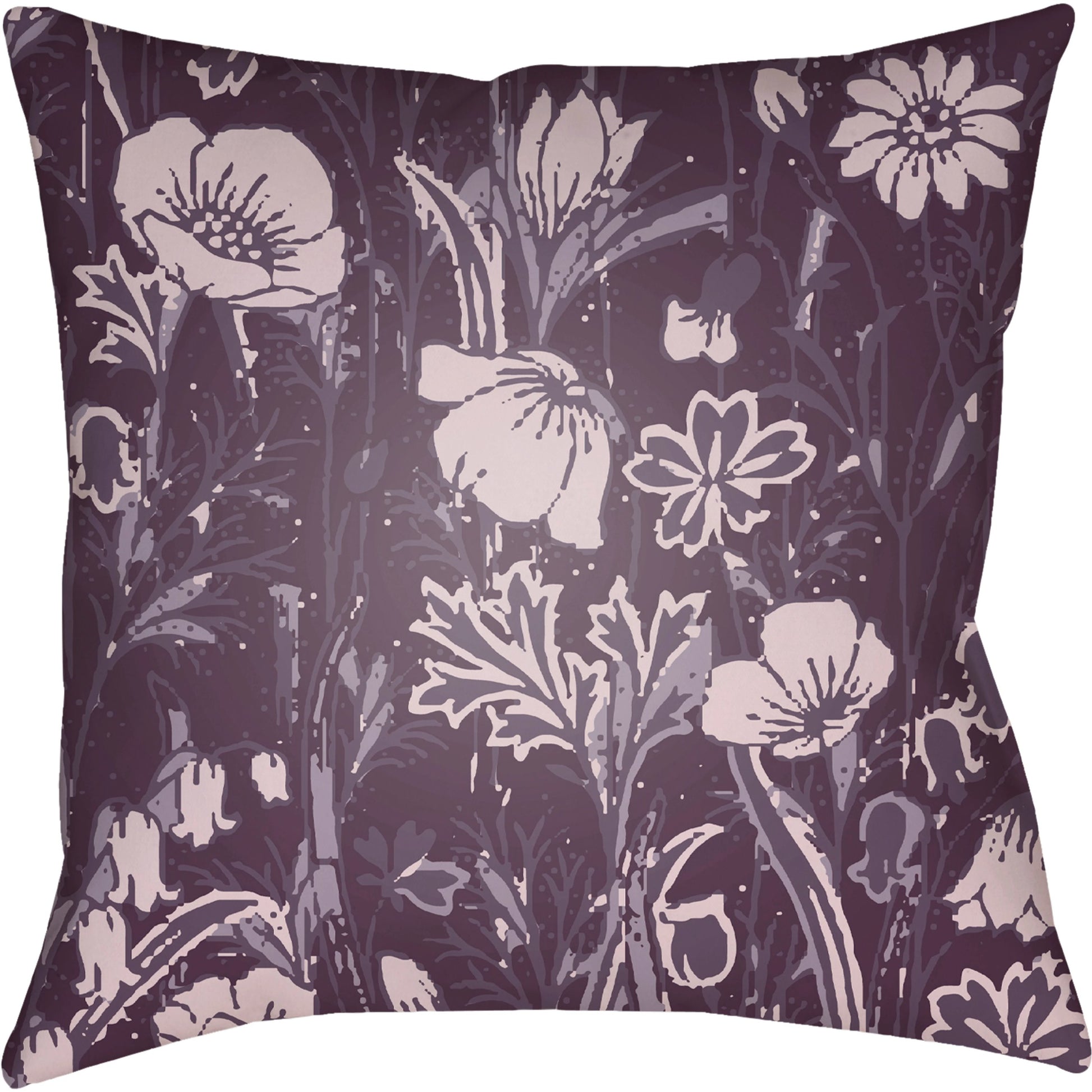 Chinoiserie Floral Pillow - 28149 by Livabliss. Made from unique in a traditional style.