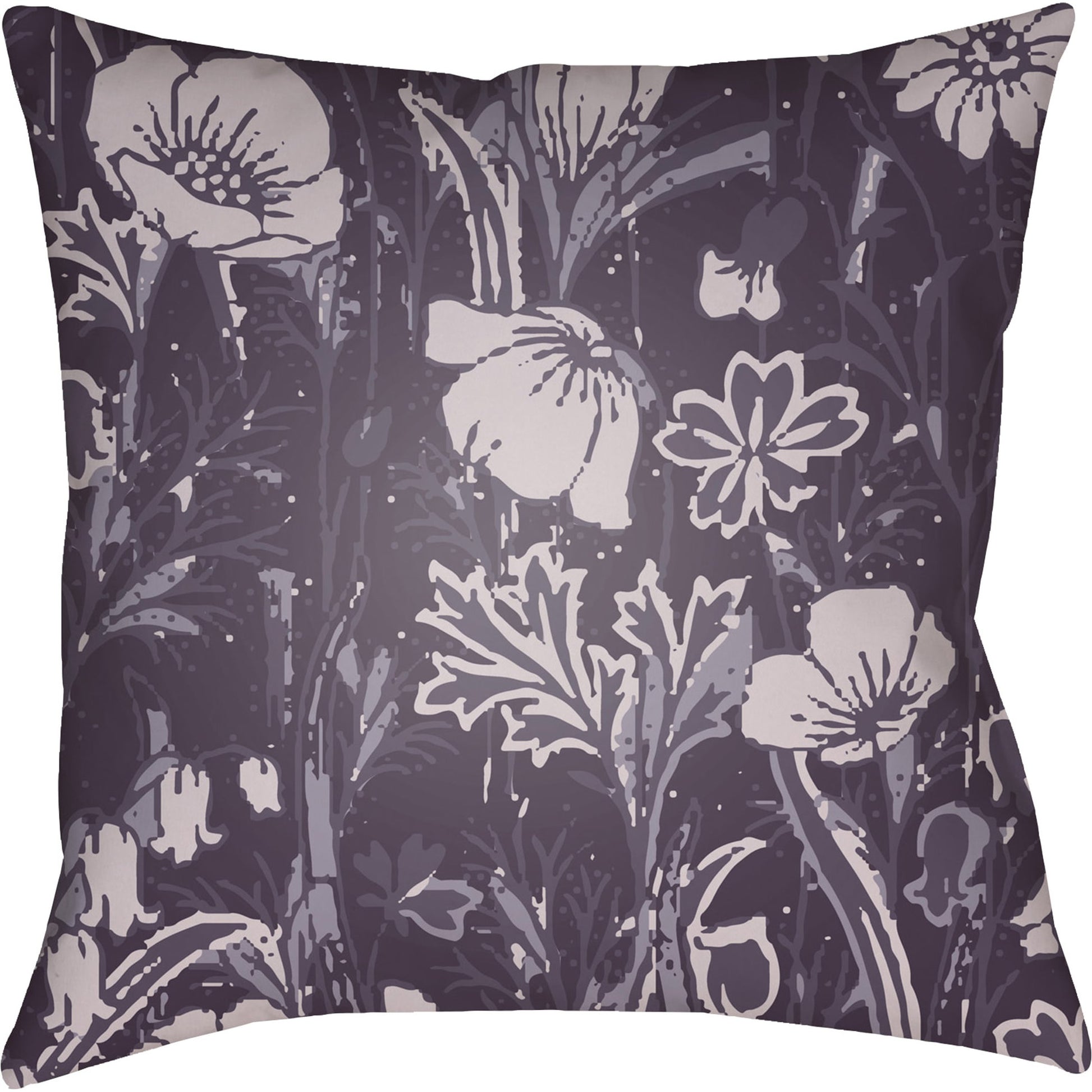 Chinoiserie Floral Pillow - 28149 by Livabliss. Made from unique in a traditional style.