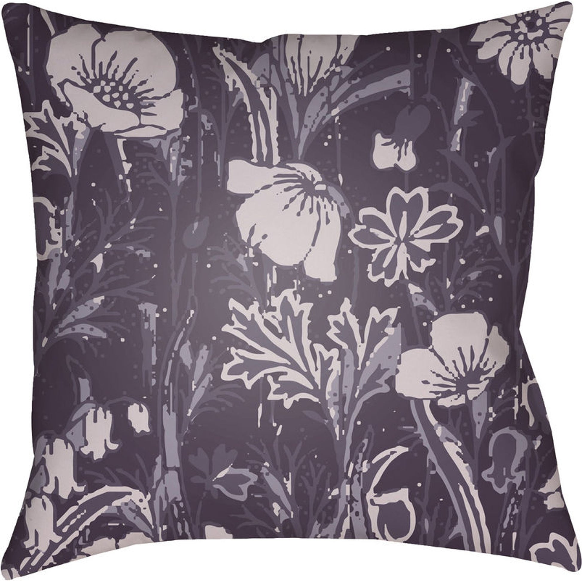 Chinoiserie Floral Pillow - 28149 by Livabliss. Made from unique in a traditional style.