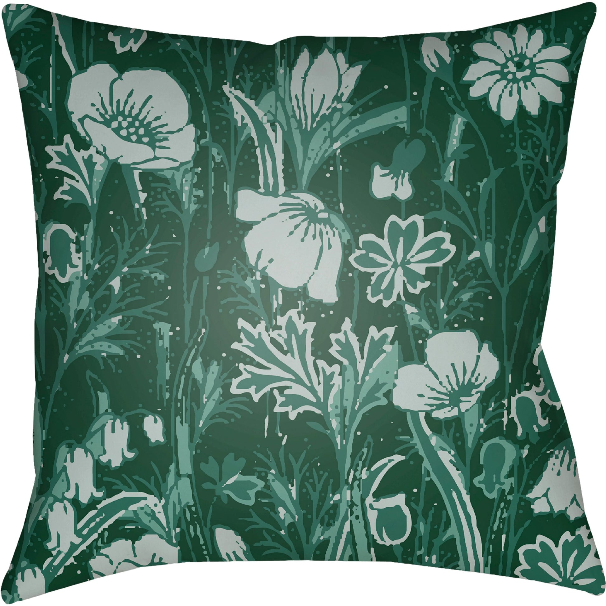 Chinoiserie Floral Pillow - 28149 by Livabliss. Made from unique in a traditional style.