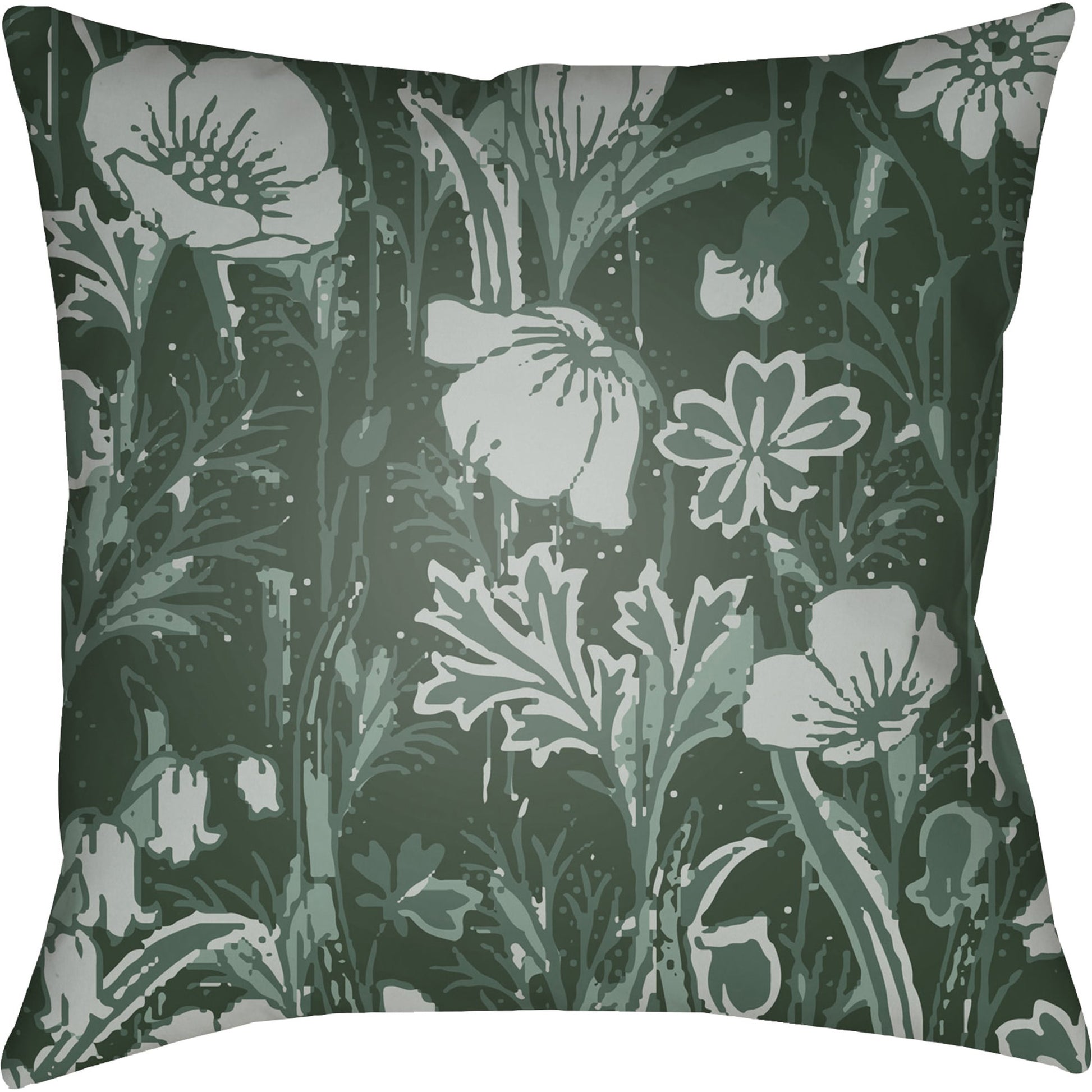 Chinoiserie Floral Pillow - 28149 by Livabliss. Made from unique in a traditional style.