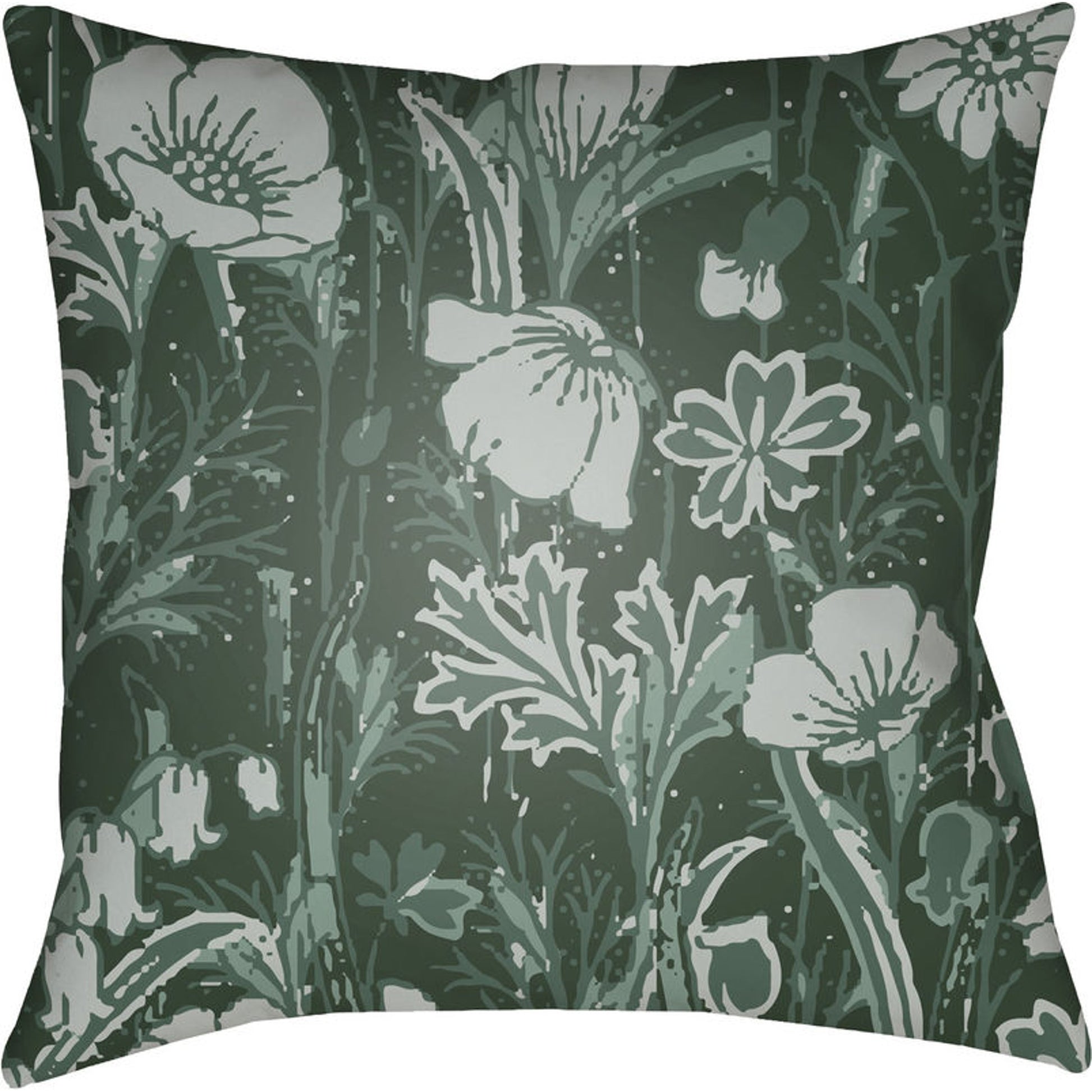 Chinoiserie Floral Pillow - 28149 by Livabliss. Made from unique in a traditional style.