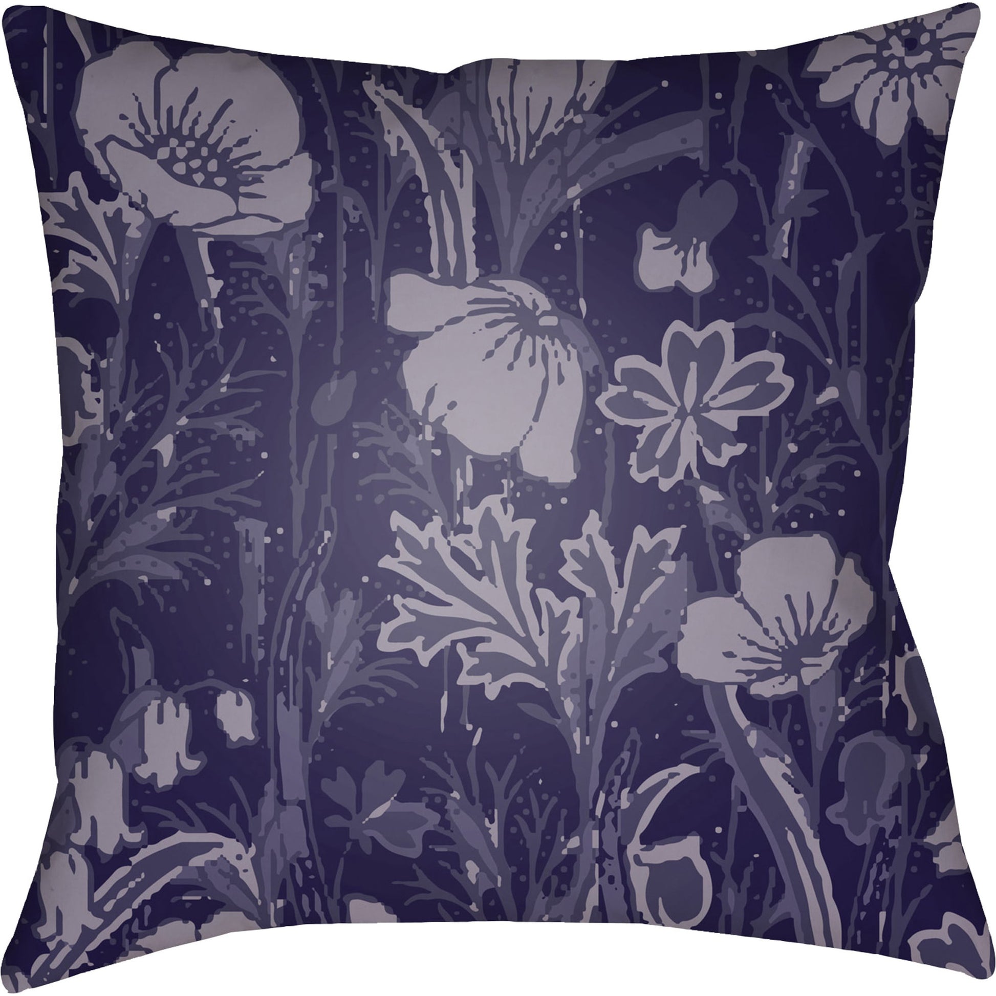 Chinoiserie Floral Pillow - 28149 by Livabliss. Made from unique in a traditional style.