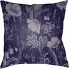 Lavender, Violet, Navy / 18" x 18"
