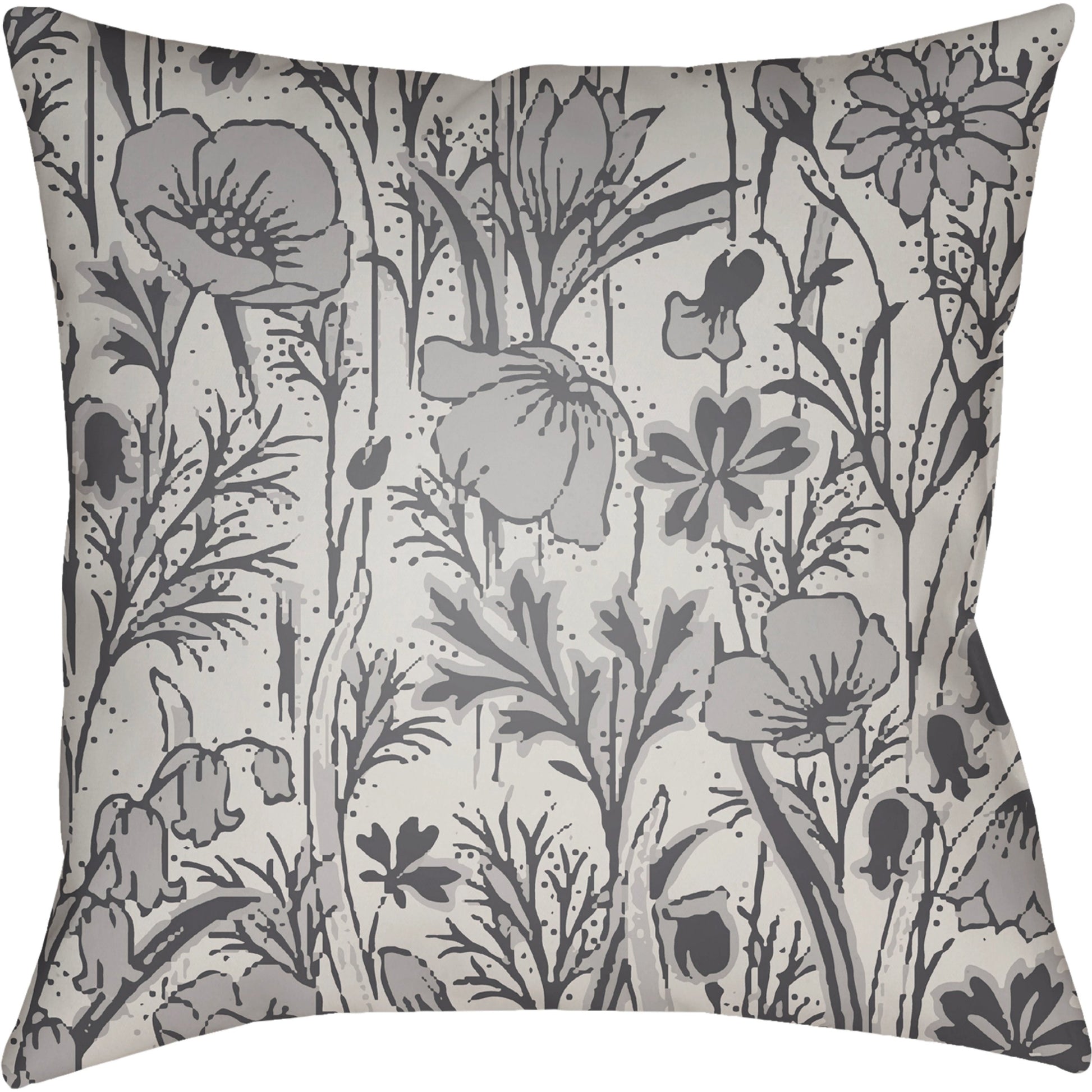 Chinoiserie Floral Pillow - 28149 by Livabliss. Made from unique in a traditional style.