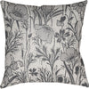 Ivory, Medium Gray, Black / 18" x 18"