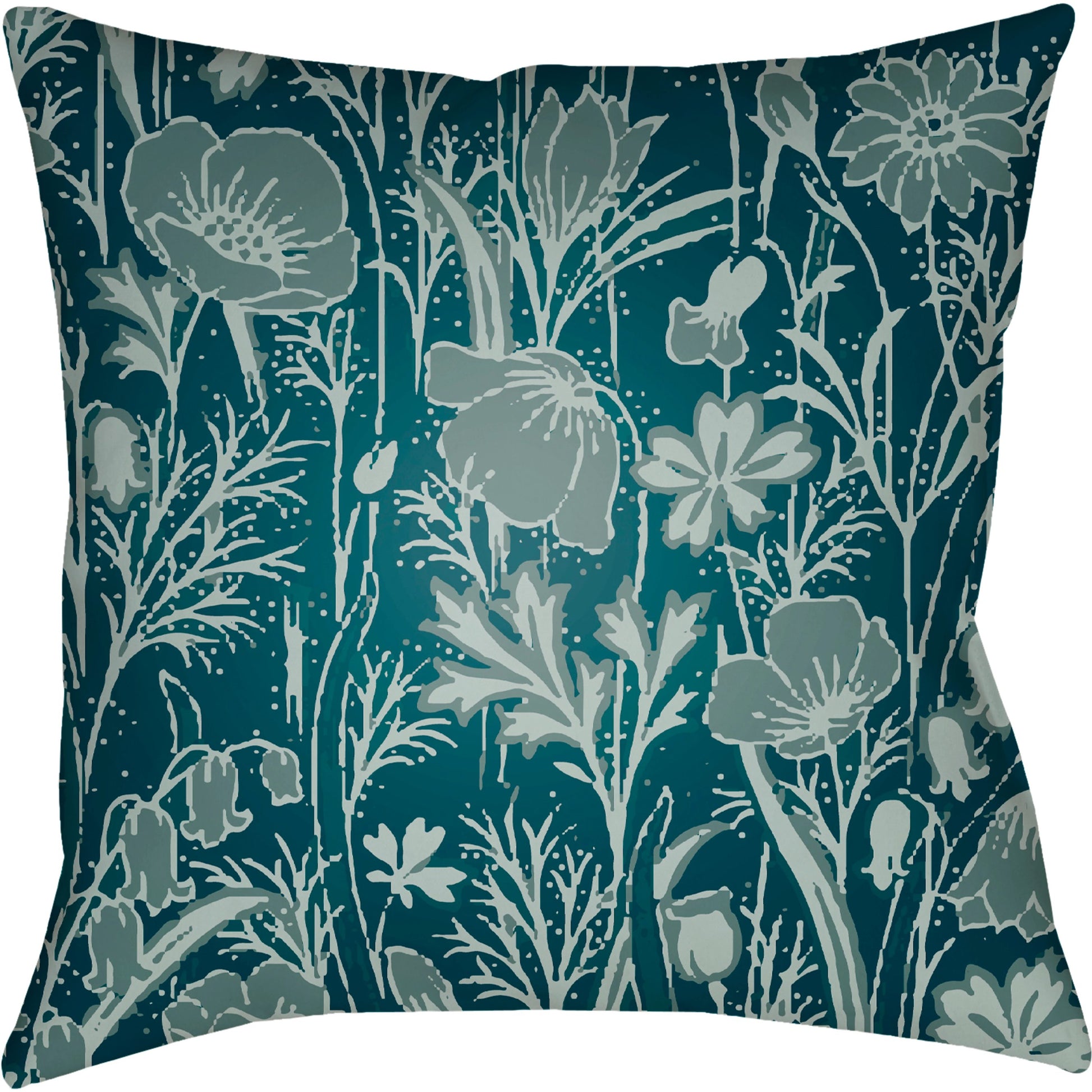 Chinoiserie Floral Pillow - 28149 by Livabliss. Made from unique in a traditional style.