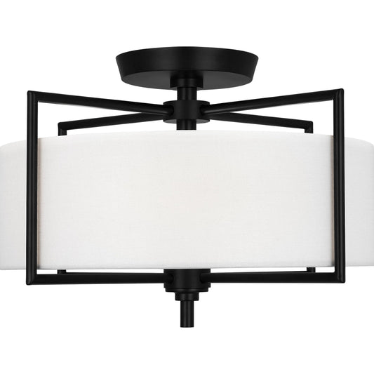 Perno Medium Semi-Flush Mount by Visual Comfort & Co.. Made from steel in a unique style.
