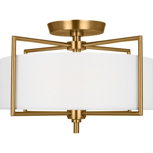 Perno Medium Semi-Flush Mount by Visual Comfort & Co.. Made from steel in a unique style.