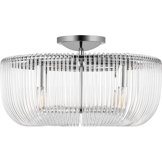 Pierce Flush Mount by Visual Comfort & Co.. Made from steel in a unique style.