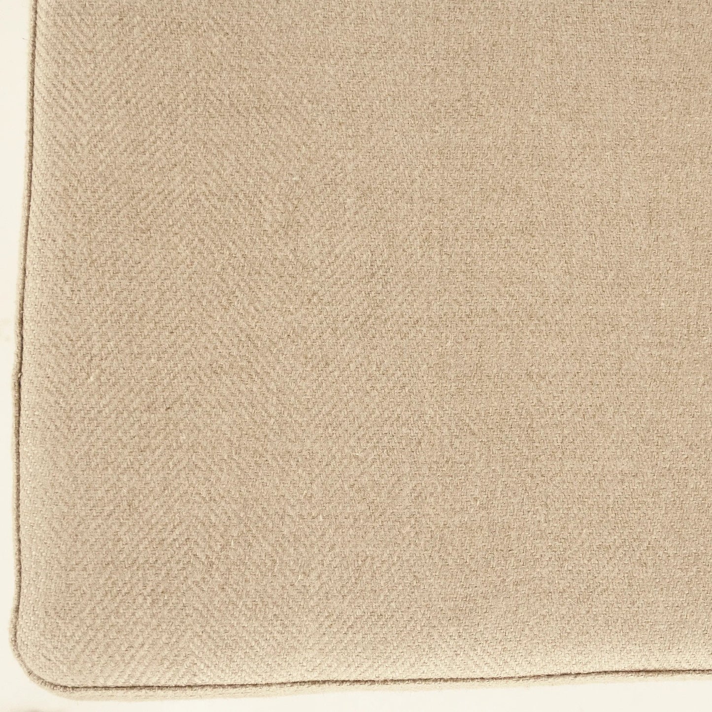003 SR-900323 | Closeup | Lucas Bar Stool by Zentique in hemp linen and limed gray oak. Made from limed grey oak in a transitional style.