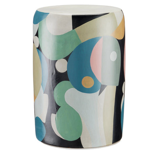So Nouveau Accent Table by Currey and Company in multicolor. Made from terracotta in a modern style.
