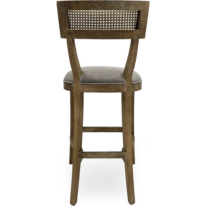 Carvell Cane Back Bar Stool by Zentique. Made from unique in a transitional style.
