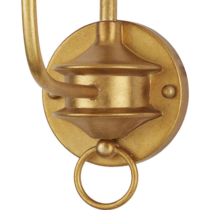 Nottaway Single Wall Sconce by Currey and Company. Made from wrought iron in a traditional style.