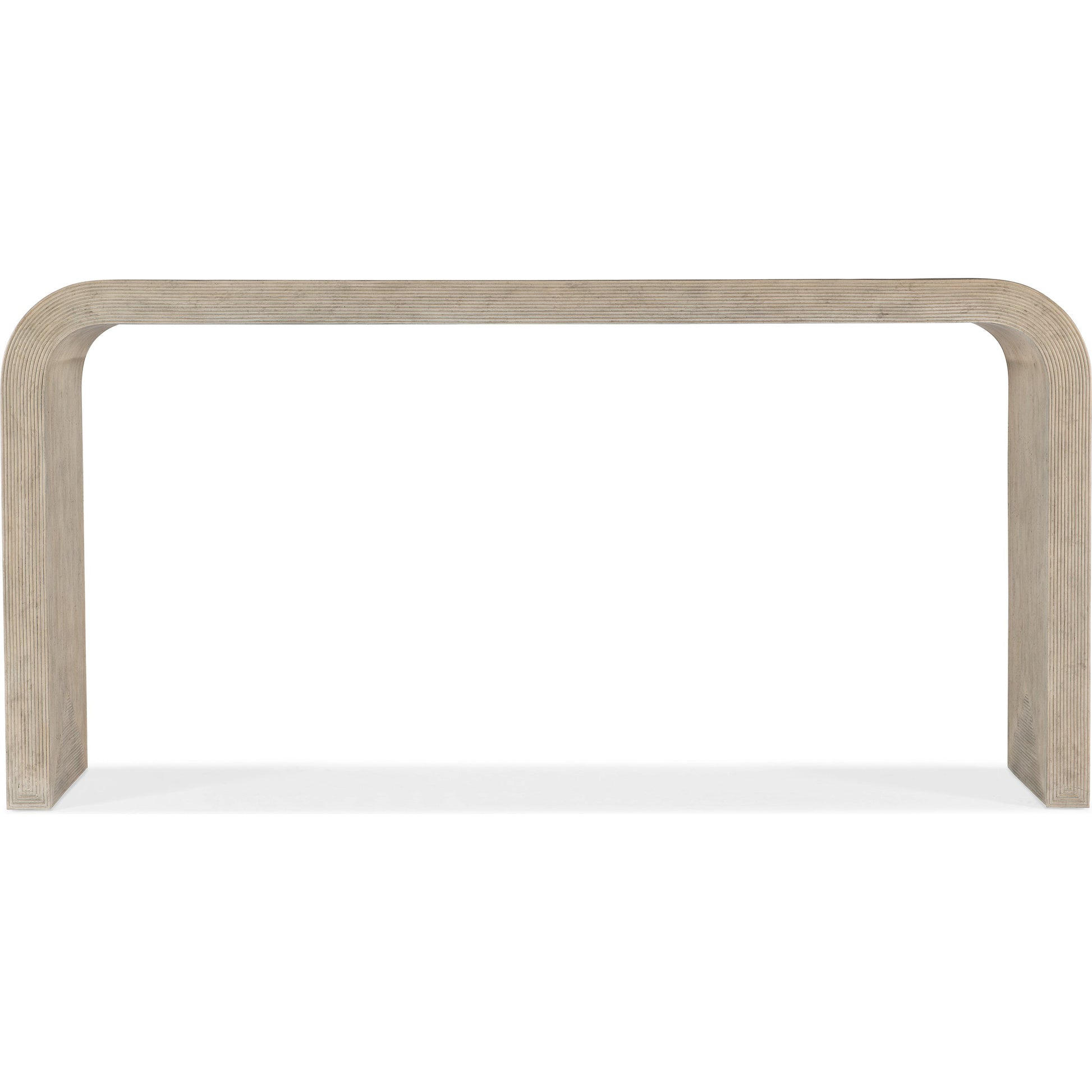 Commerce & Market Delta Console Table by Hooker Furniture in natural light wood. Made from wood, resin in a modern style.