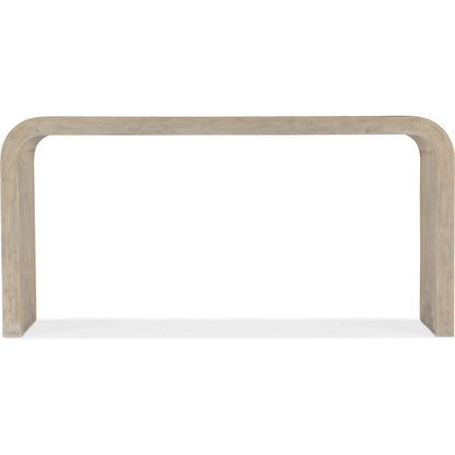 Commerce & Market Delta Console Table by Hooker Furniture in natural light wood. Made from wood, resin in a modern style.