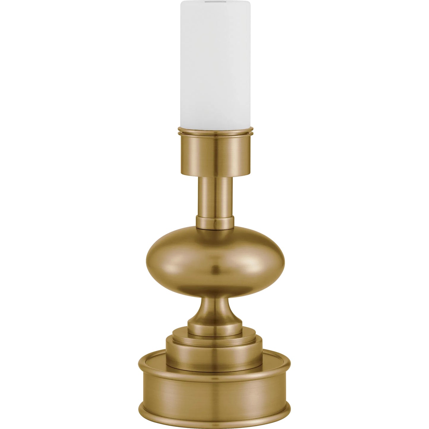 004 SI-2257378 | Closeup | Galavant Cordless Table Lamp by Currey and Company in brass. Made from metal in a modern style.