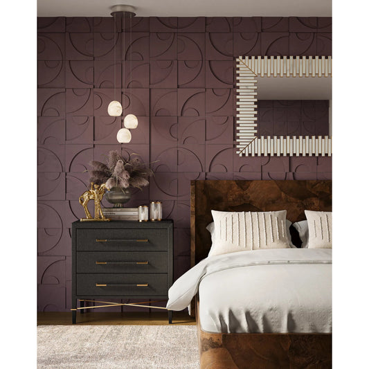 Daze Mirror by Currey and Company in white and white, antique brass. Made from glass, brass, iron, engineered wood in a modern style.