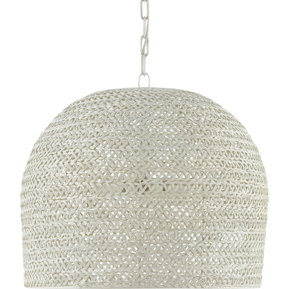 Piero Chandelier by Currey and Company in white. Made from unique in a coastal style.