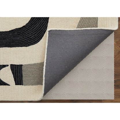 Maguire Transitional Rug - 8905F by Feizy in ivory, gray, black. Made from wool, nylon in a unique style.