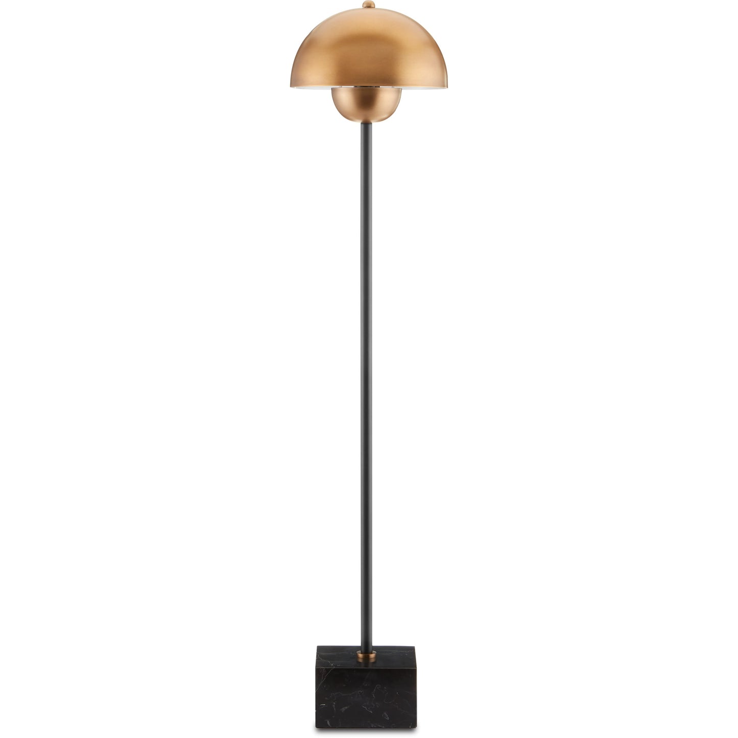 001 SI-1894379 | Primary Silo | La Rue Table Lamp by Currey and Company in brushed brass, black. Made from metal, marble in a modern style.