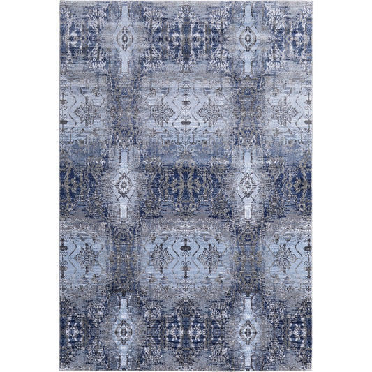 Gaspar Damask Rug - 3834F by Feizy in blue, gray, taupe. Made from polypropylene, polyester in a unique style.