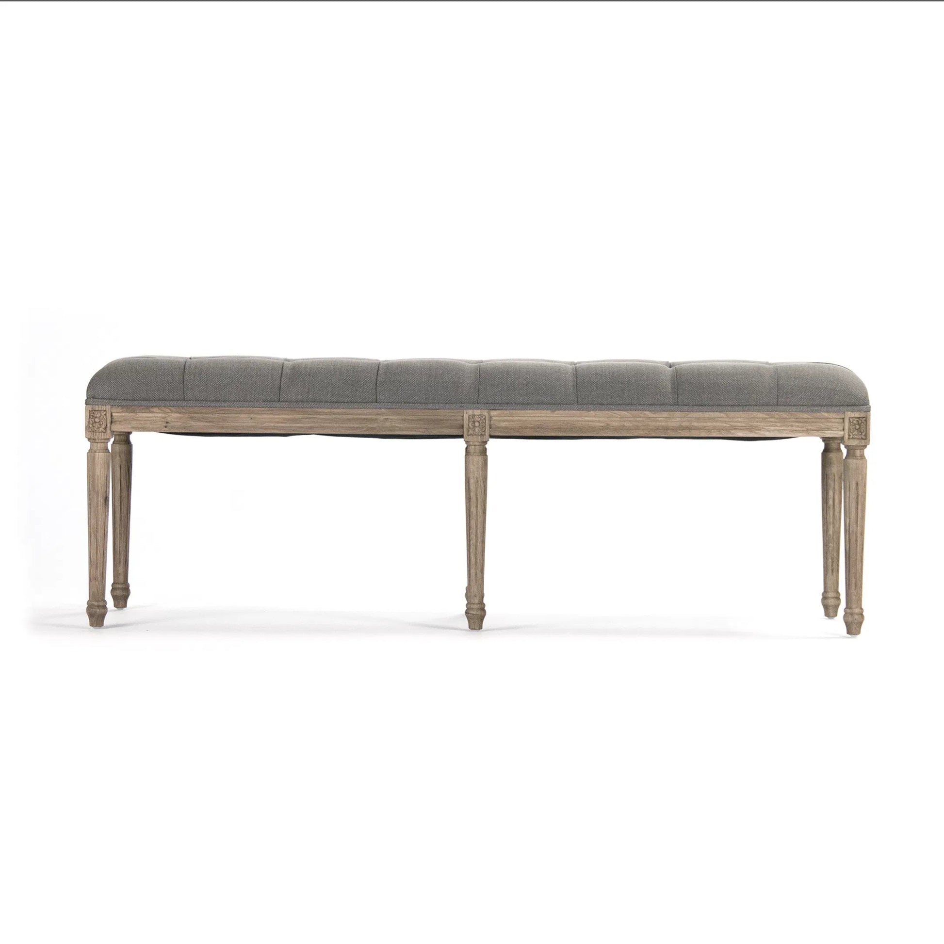 Louis Tufted Bench by Zentique. Made from unique in a traditional style.