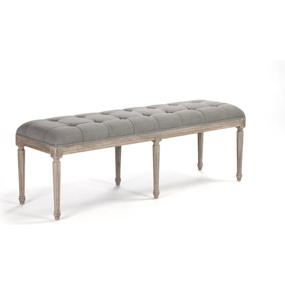 Louis Tufted Bench by Zentique. Made from unique in a traditional style.