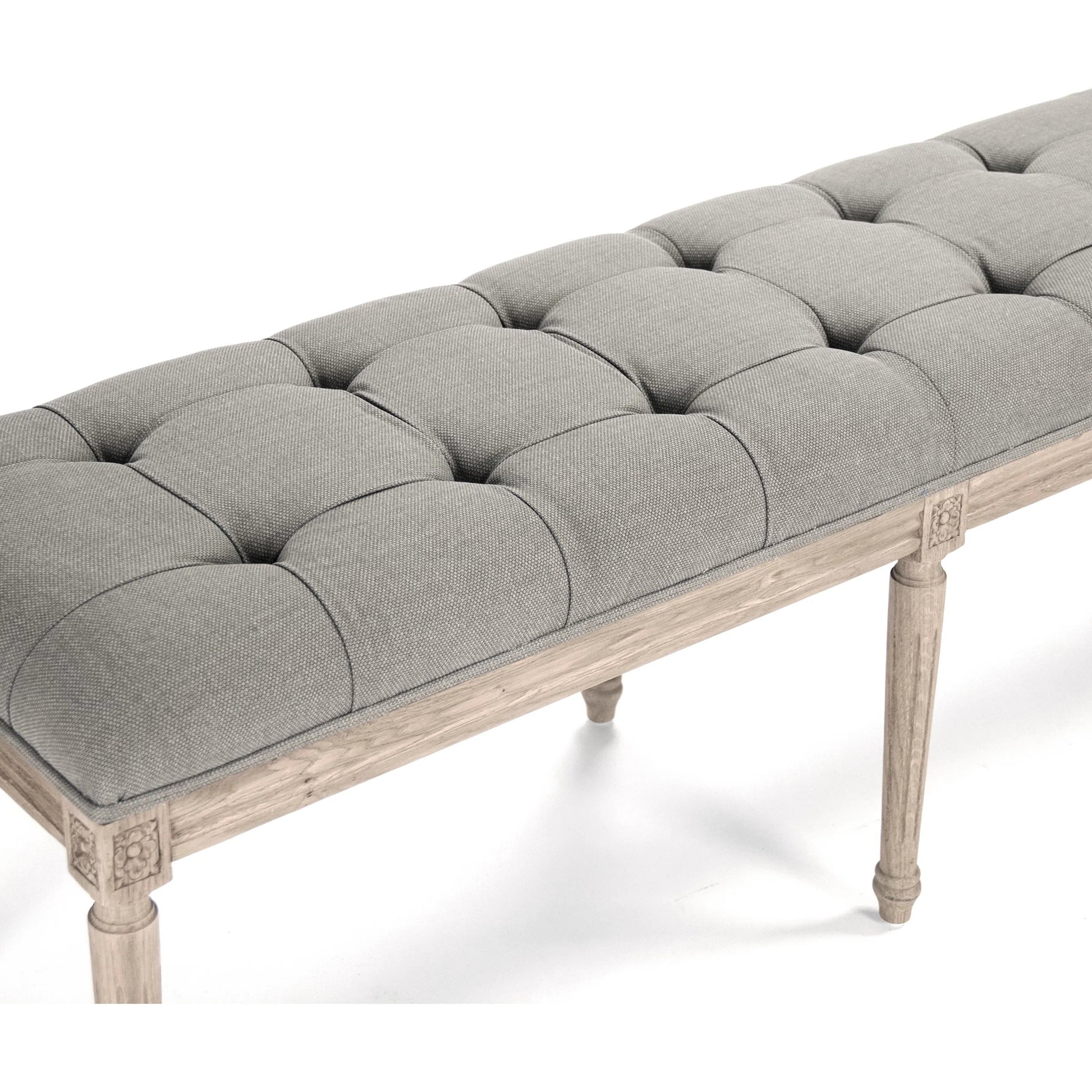 Louis Tufted Bench by Zentique. Made from unique in a traditional style.
