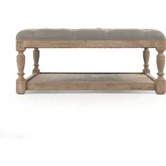 Square Tufted Ottoman by Zentique. Made from unique in a traditional style.
