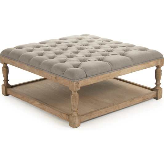 Square Tufted Ottoman by Zentique. Made from unique in a traditional style.