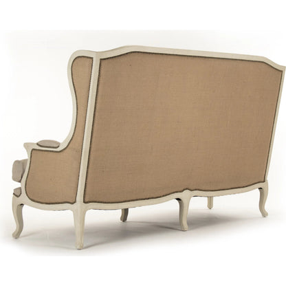 Leon Sofa by Zentique. Made from limed grey oak in a traditional style.