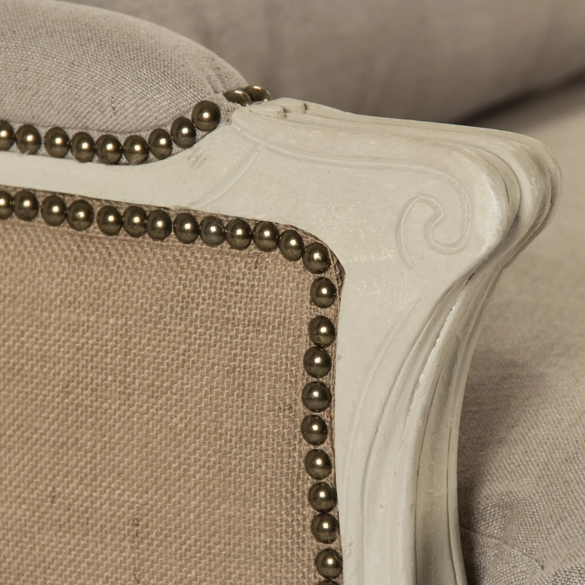 Leon Sofa by Zentique. Made from limed grey oak in a traditional style.
