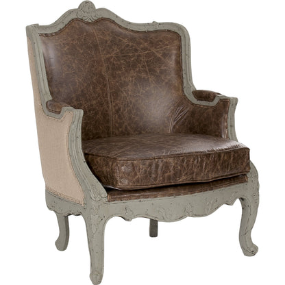 Adele Love Chair by Zentique in faux olive green birch. Made from faux olive green birch in a traditional style.