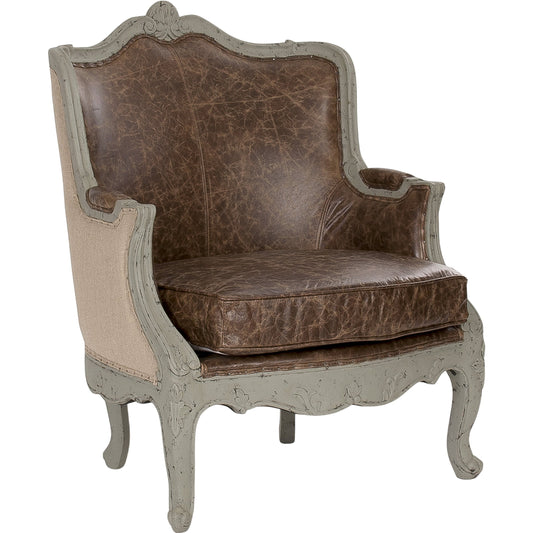 Adele Love Chair by Zentique in faux olive green birch. Made from faux olive green birch in a traditional style.