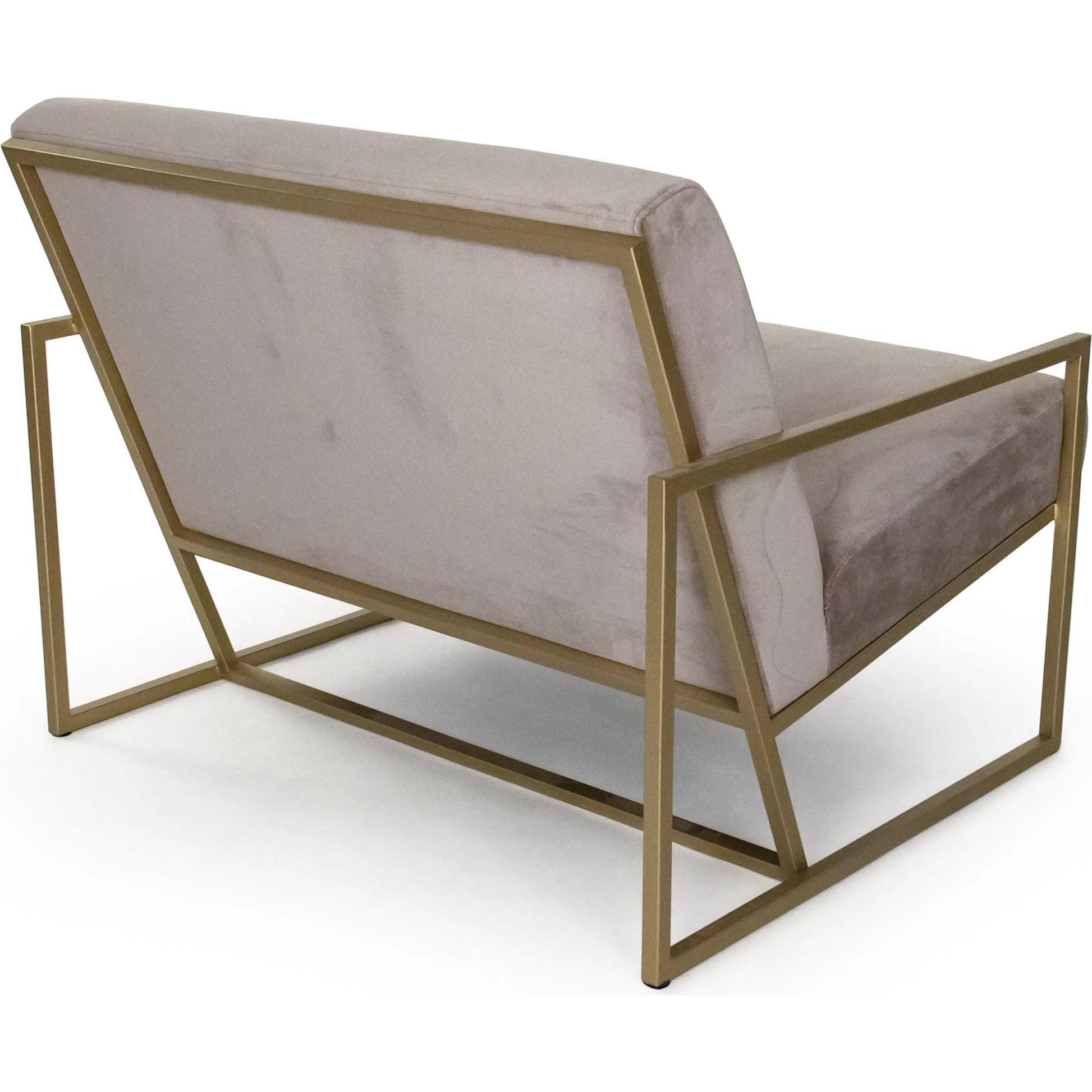 Heather Love Chair by Zentique in gold, gray and metal, polyester velvet. Made from metal, polyester velvet in a modern style.