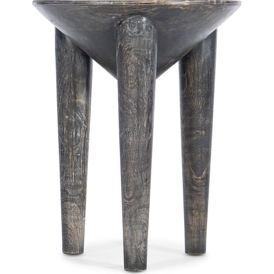 Commerce & Market Pyramid Side Table by Hooker Furniture in dark wood. Made from mango solids in a modern style.