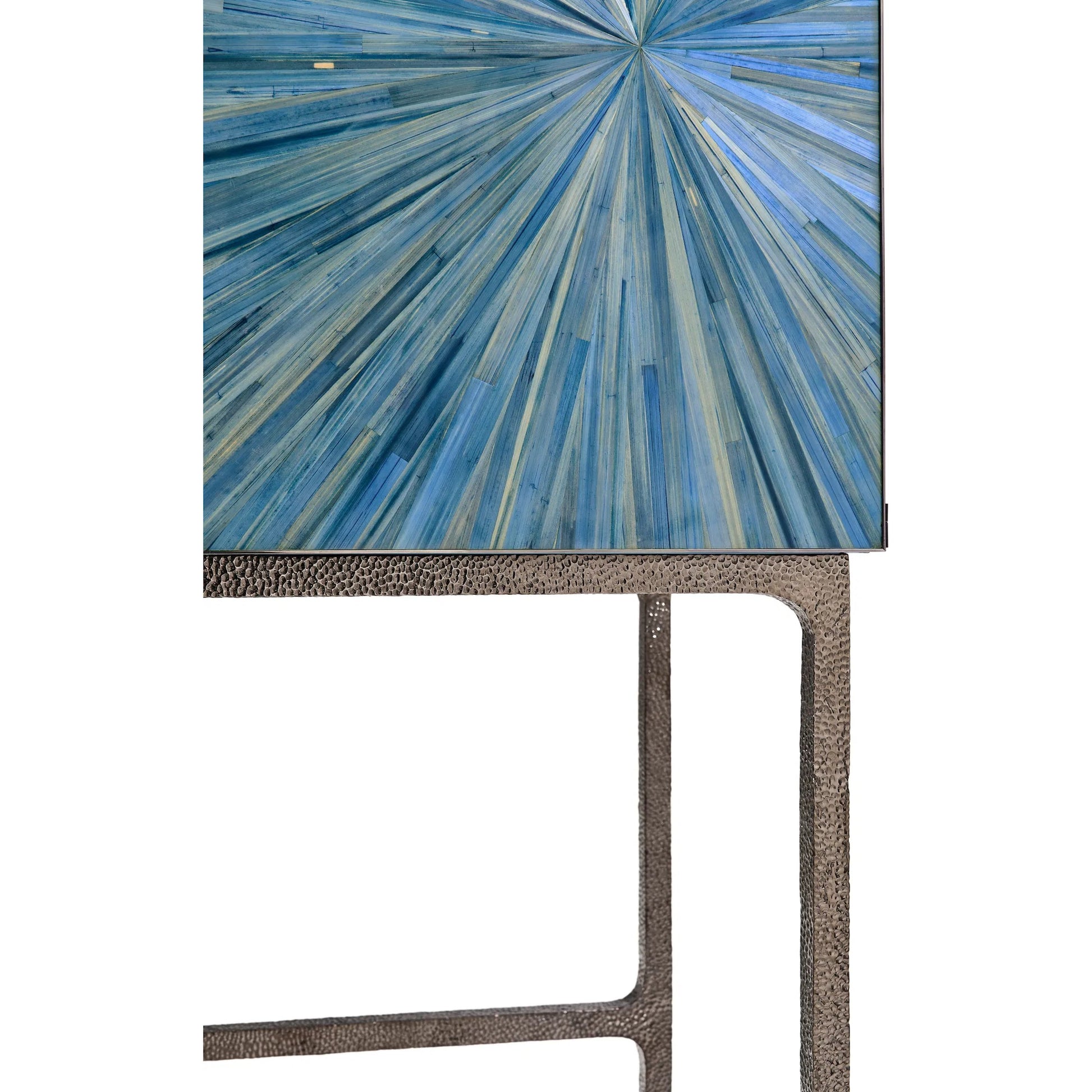 Sapphire Bar Cabinet by Jonathan Charles in chocolate apricot oak. Made from straw in a eclectic & global style.