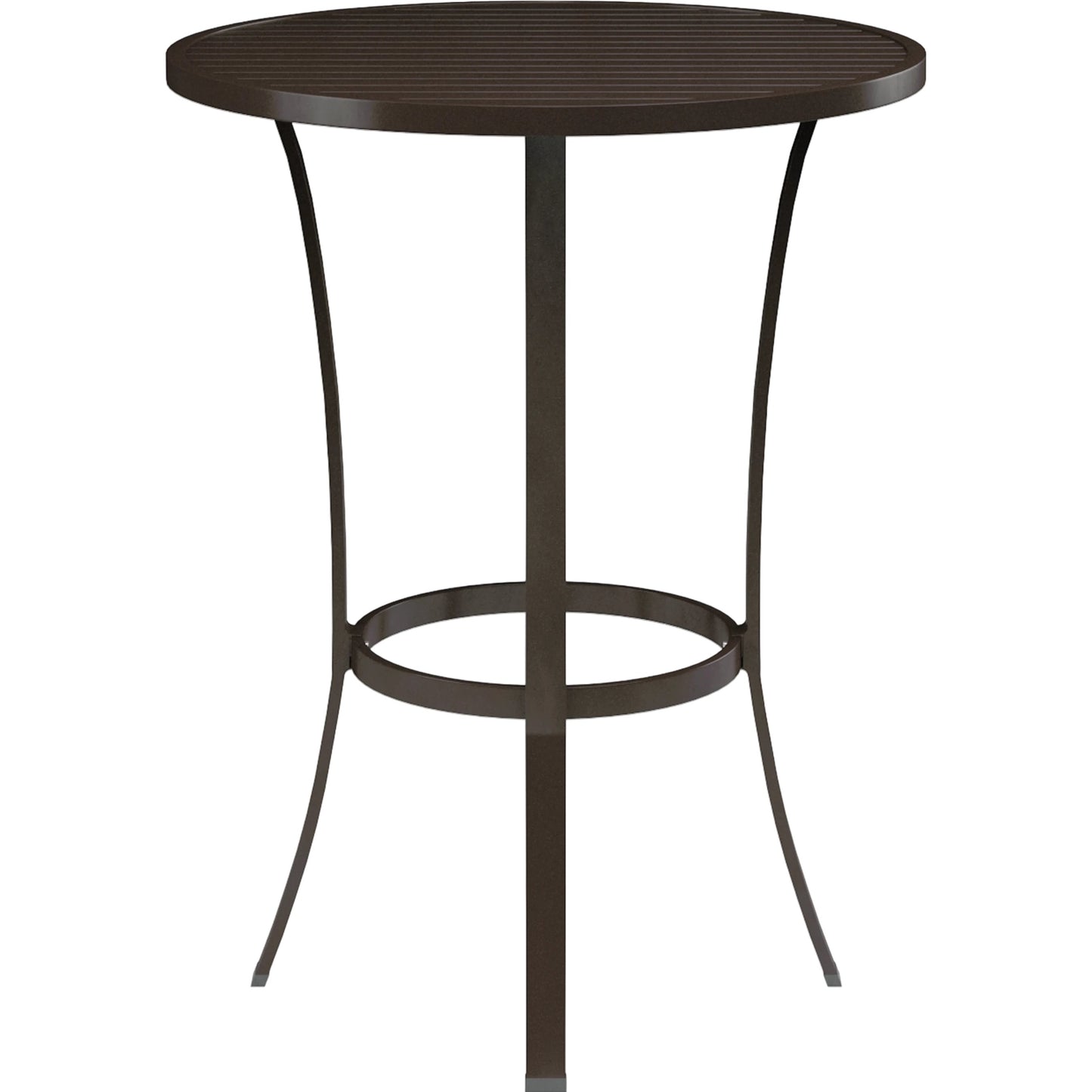 001 SI-2167010 | Primary Silo | La Outdoor Jolla Pub Table by Sunset West in espresso. Made from aluminum in a modern style.