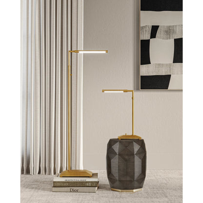 Autrand Floor Lamp by Currey and Company. Made from metal, acrylic in a modern style.