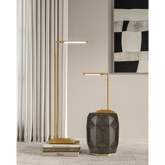 Autrand Floor Lamp by Currey and Company. Made from metal, acrylic in a modern style.