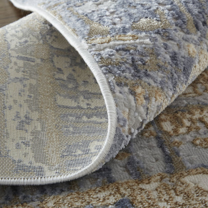 Laina Transitional Gradient & Rug - 39G9F by Feizy in tan, brown, blue. Made from polypropylene, polyester in a unique style.