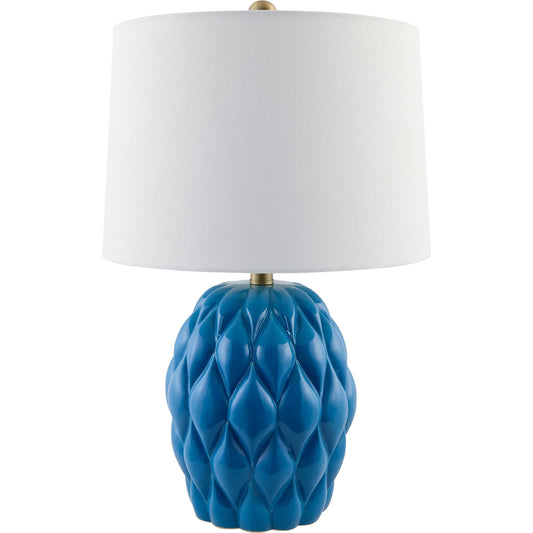 Cagli Accent Table Lamp by Livabliss in glazed, electroplated. Made from ceramic, linen, iron in a unique style.