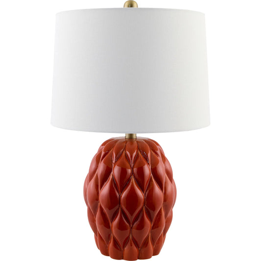 Cagli Accent Table Lamp by Livabliss in glazed, electroplated. Made from ceramic, linen, iron in a unique style.