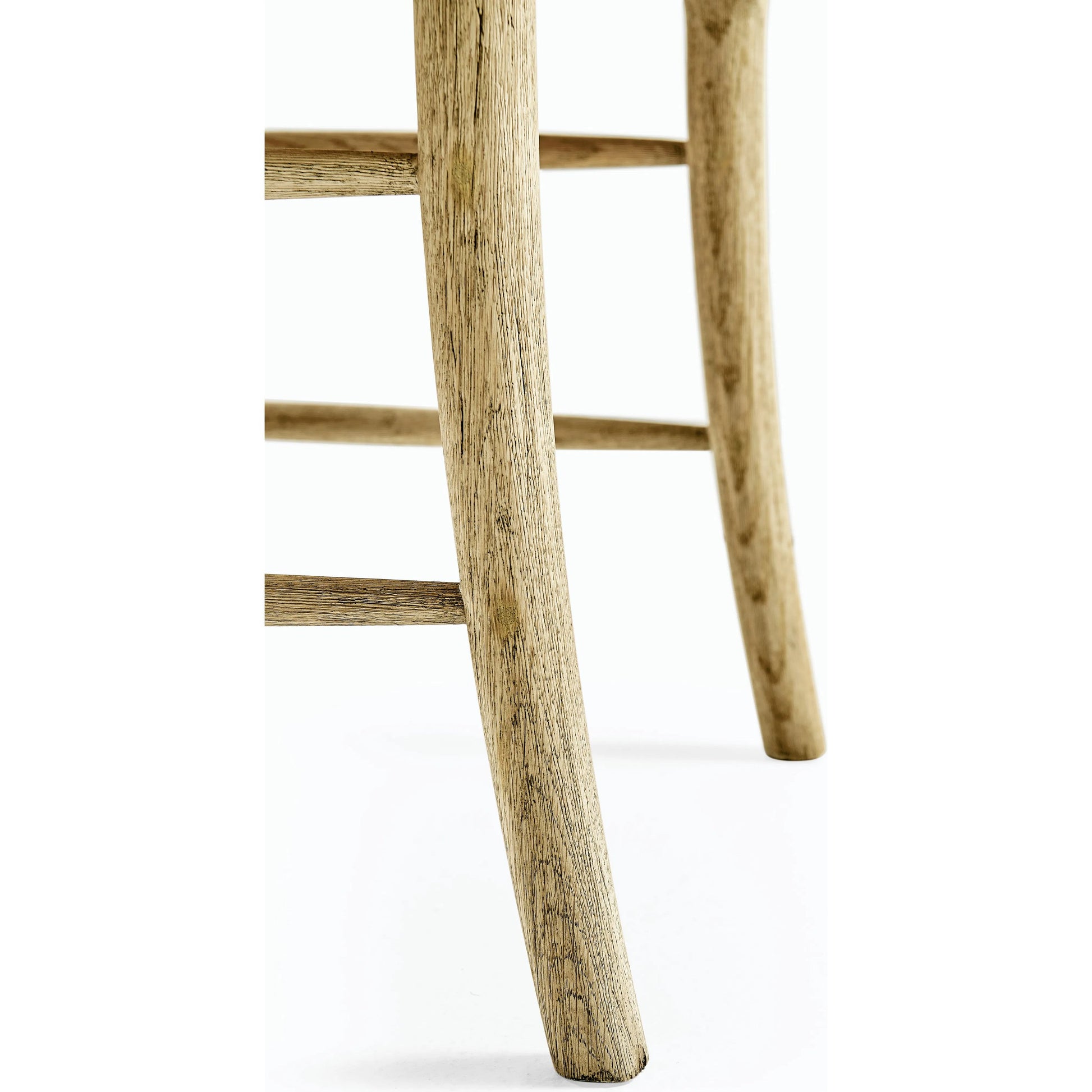 Timeless Doppler Ladderback Side Chair by Jonathan Charles in brown. Made from oak, fiber rush, foam, fabric in a coastal style.