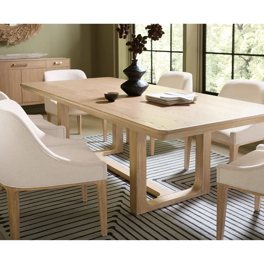 Banyon Bay Rectangle Dining Table with Two 20-inch Leaves by Hooker Furniture in light wood. Made from unique in a transitional style.